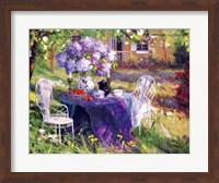 Framed Lilac Tea Party