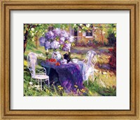 Framed Lilac Tea Party