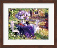 Framed Lilac Tea Party