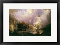 Framed Rocky Mountain Landscape
