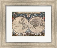 Framed Nova et Accuratissima Totius Terrarum Orbis Tabula