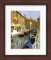 Framed La Barche Sul Canale