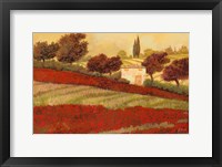 Framed Papaveri Toscana I