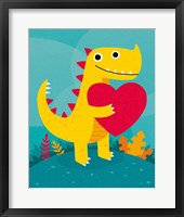 Framed Dino Love