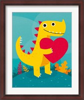 Framed Dino Love