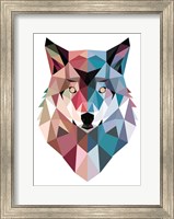 Framed Geo Wolf