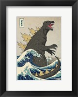 Framed Great Monster off Kanagawa