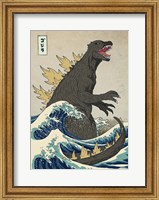 Framed Great Monster off Kanagawa