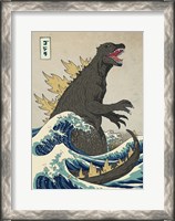 Framed Great Monster off Kanagawa