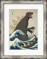 Framed Great Monster off Kanagawa