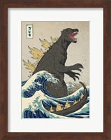 Framed Great Monster off Kanagawa