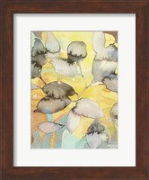Framed Yellow Leaves Abstract