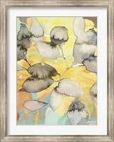Framed Yellow Leaves Abstract