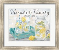 Framed Friends and Family Country Lemons Landscape