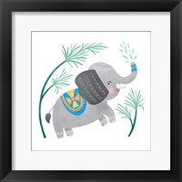 Framed Playful Pals -Elephant