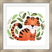 Framed Safari Cuties Tiger
