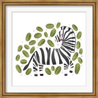 Framed Safari Cuties Zebra