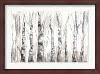 Framed Winter Aspen Trunks Neutral