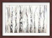 Framed Winter Aspen Trunks Neutral