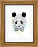 Framed Hello Panda