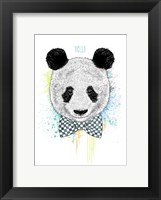 Framed Hello Panda