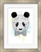 Framed Hello Panda