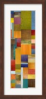 Framed Color Panels with Olives Stripes