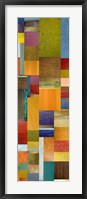 Framed Color Panels with Olives Stripes