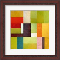 Framed 'Color Study Abstract 2' border=
