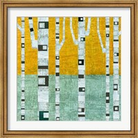 Framed Early Winter Birches
