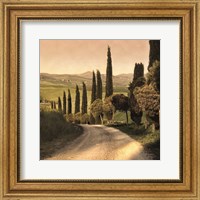 Framed Country Lane, Tuscany