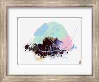 Framed Eggplant Abstract