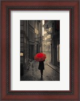 Framed Red Rain