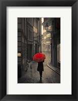 Framed Red Rain