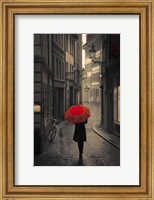 Framed Red Rain