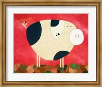 Framed Pig Newton