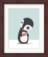 Framed Pingu Loves Ice Cream