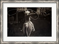 Framed American Cowgirl