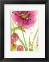 Framed Pink Wildflower