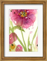 Framed Pink Wildflower
