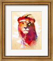 Framed Gym Lion