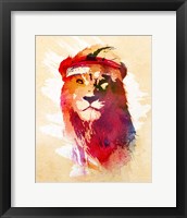 Framed Gym Lion