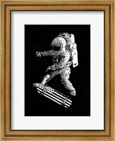 Framed Kickflip in Space