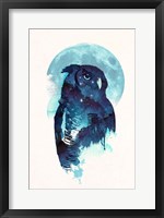 Framed Midnight Owl