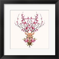 Framed Spring Deer