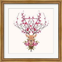 Framed Spring Deer