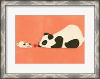 Framed Pug and the Panda