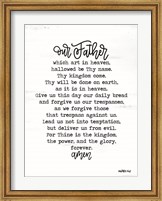 Framed Lord's Prayer