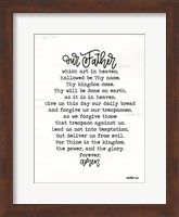 Framed Lord's Prayer