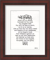 Framed Lord's Prayer